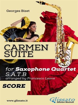 cover image of "Carmen" Suite for Sax Quartet (score)
